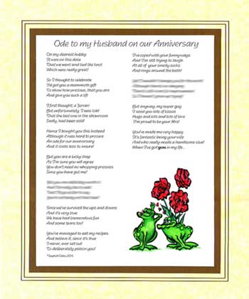 Ode to my Husband on Our Wedding Anniversary
