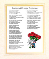 Click here for more details about our Ode to My Wife