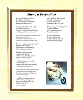 Ode to a Vespa Rider