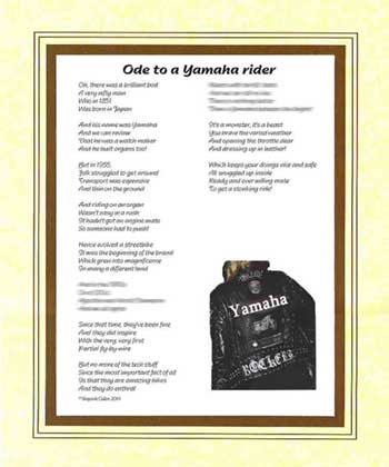 Ode to a Yamaha Rider