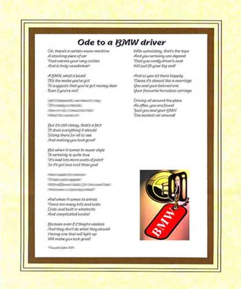 Ode to a BMW Driver