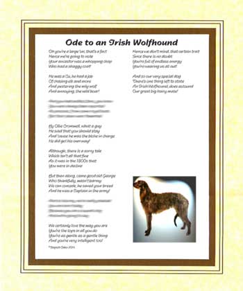 Ode to an Irish Wolfhound
