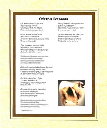 Ode to a Keeshond