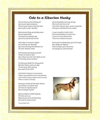 Ode to a Siberian Husky