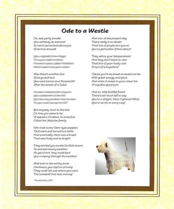 Ode to a West Highland Terrier