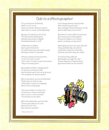 Ode to a Photographer