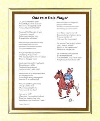 Ode to a Polo Player
