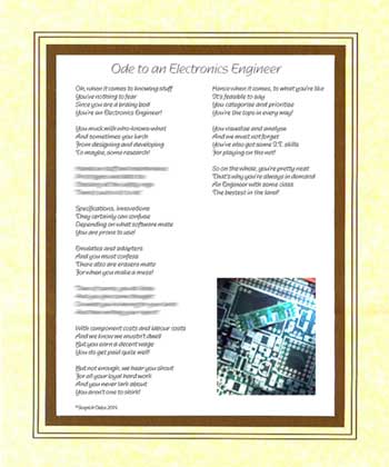 Ode to an Electronics Engineer