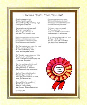 Ode to a Health Care Assistant