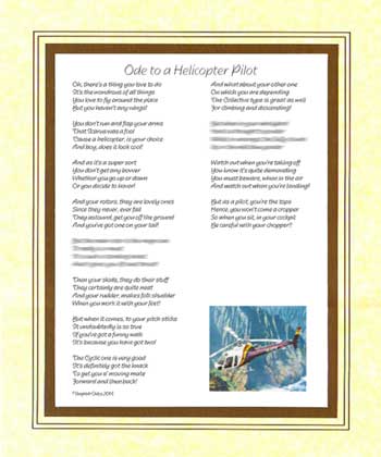 Ode to a Helicopter Pilot