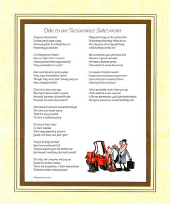 Ode to an Insurance Salesperson