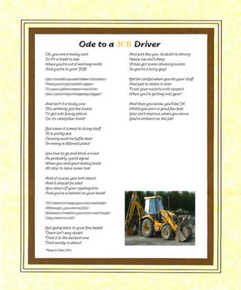 Ode to a JCB Driver