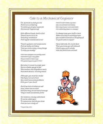 Ode to a Mechanical Engineer