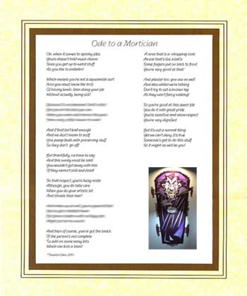 Ode to a Mortician