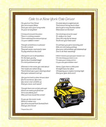 Ode to a New York Cab Driver