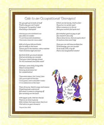 Ode to an Occupational Therapist