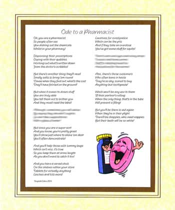 Ode to a Pharmacist