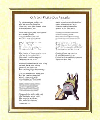 Ode to a Police Dog Handler