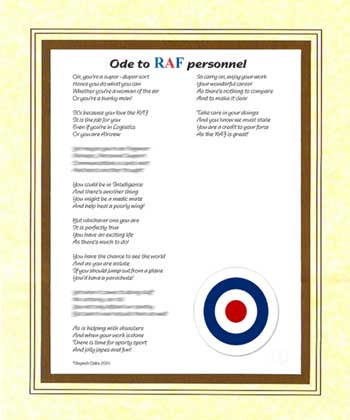 Ode to RAF Personnel