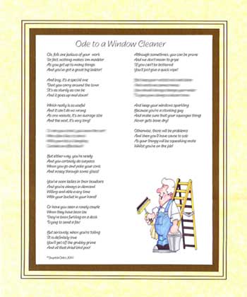 Ode to a Window Cleaner