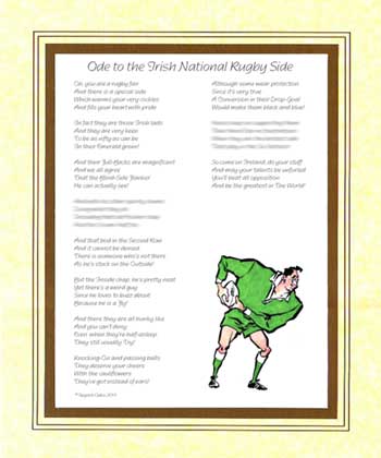 Ode to an Ireland Rugby Supporter