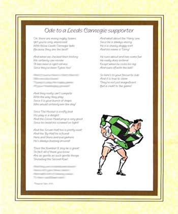 Ode to a Leeds Carnegie Supporter