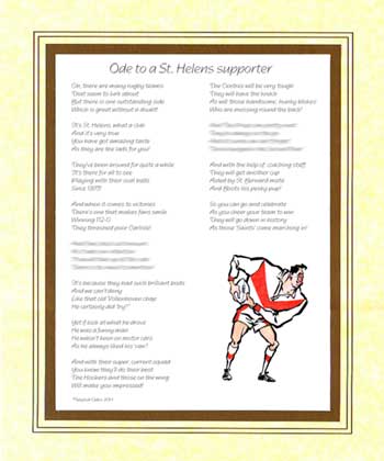 Ode to a St. Helens Supporter