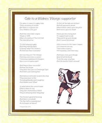 Ode to a Widnes Supporter