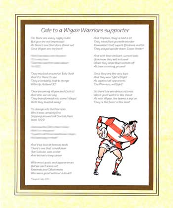 Ode to a Wigan Warriors Supporter