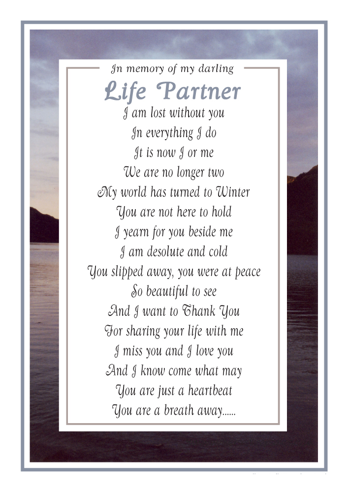 My Life Partner - Memorial