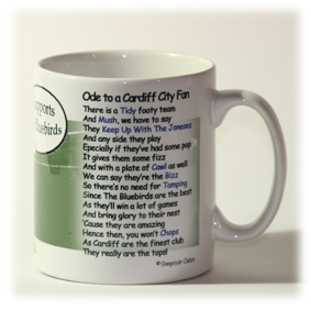 Cardiff City Mug Verse