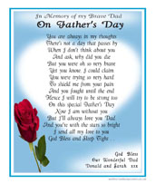 Fathers Day Memorials - Available in 2017