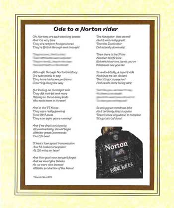 Ode to a Norton Rider