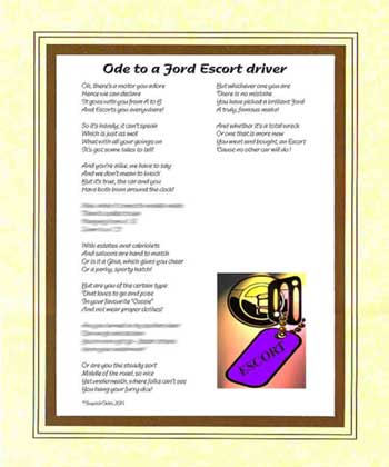 Ode to a Ford Escort Driver