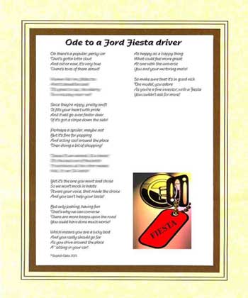 Ode to a Ford Fiesta Driver