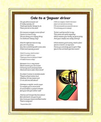 Ode to a Jaguar Driver