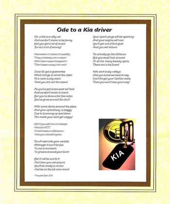 Ode to a Kia Driver