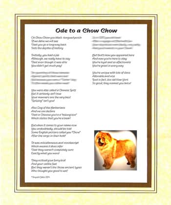 Ode to a Chow Chow