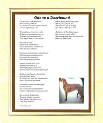 Ode to a Deerhound