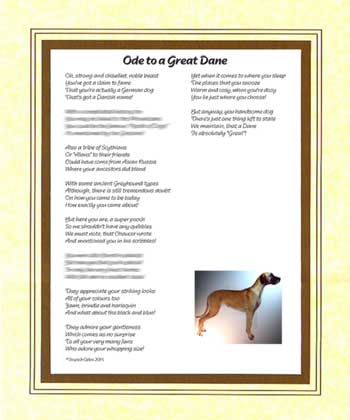 Ode to a Great Dane