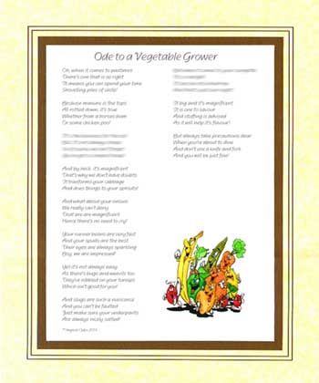 Ode to a Vegetable Grower (Male)