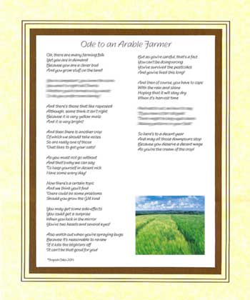 Ode to an Arable Farmer