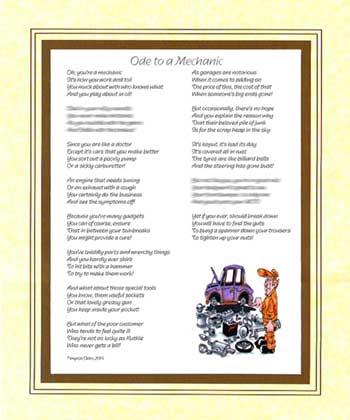 Ode to a Car Mechanic