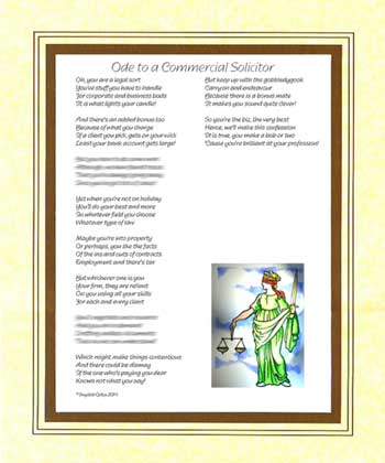 Ode to a Commercial Solicitor