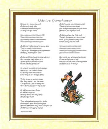 Ode to a Gamekeeper