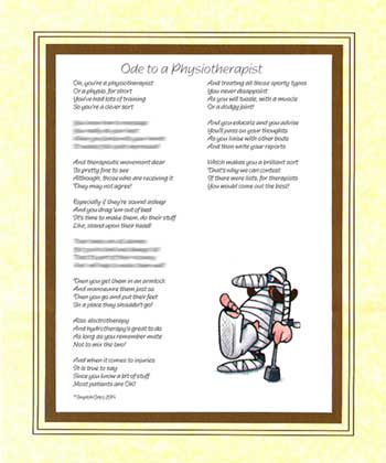 Ode to a Physiotherapist