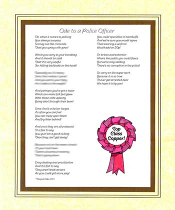 Ode to a Female Police Officer