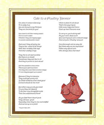 Ode to a Poultry Farmer
