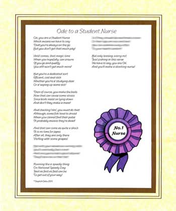 Ode to a Student Nurse