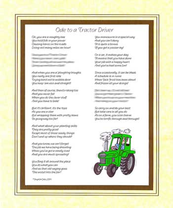 Ode to a Tractor Driver